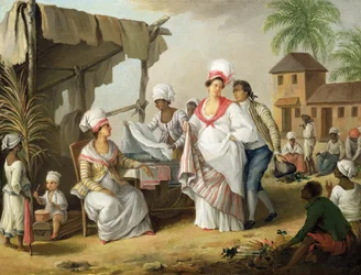 Linen Market, Roseau, Dominica, c.1780